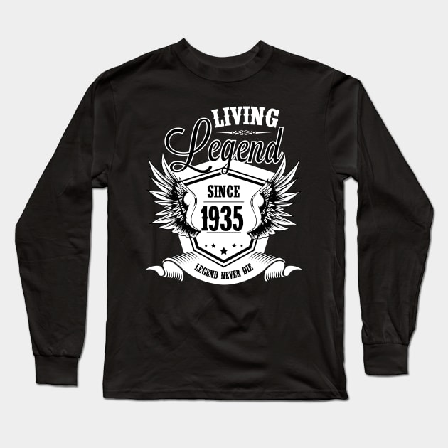 Living Legend Since 1935 Long Sleeve T-Shirt by batesa